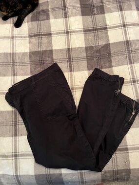 torrid Black Ankle Zip Jogger Pants